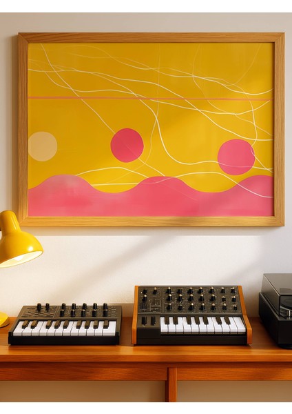 Pembe Sarı Rüya Dijital Baskı Poster (Çerçevesiz) indirimleri