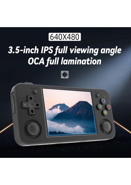 RG35XX H El Oyun Konsolu, 3.5 '' IPS Ekran Retro Video Oyunları Konsolu, Dahili 64+128G Tf Kart 10000+OYUNLAR, Destek 5g Wifi Bluetooth HDMI Tv Çıkışı