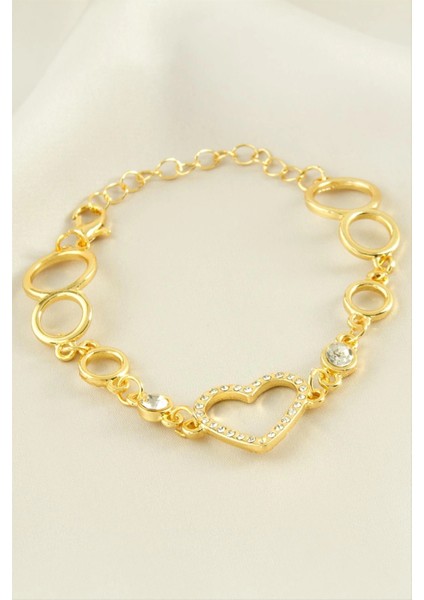 Kalp Taşlı Bileklik