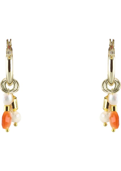 Turuncu - Altın Küpe Mae Earrings fiyatları