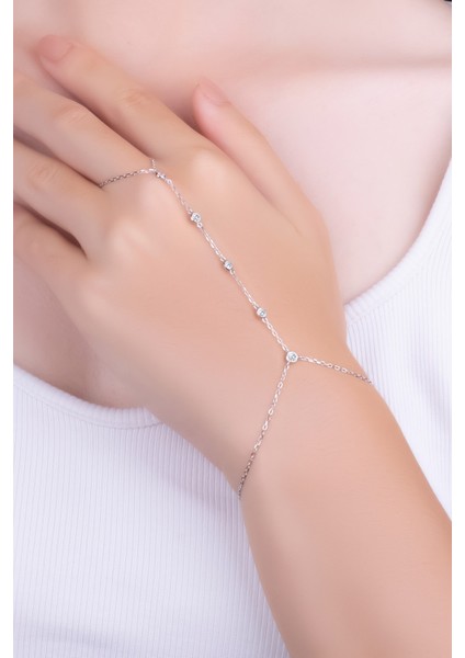 Mira 18 Ayar Beyaz Altın Kaplama 22 cm Gümüş Şahmeran fiyatları