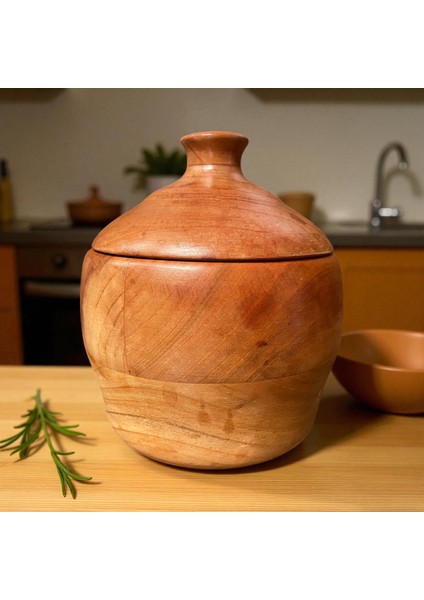 🍒✨ El Yapımı Kiraz Ağacından Ahşap Şekerlik