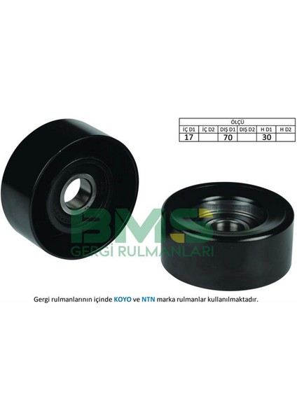 Mtxdpn Alternatör Gergi Rulmani Kolsuz Honda Civic 06-12 1.6 / 1.8i 70X30.5