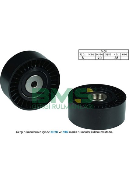 Mtxdpn Alternatör Gergi Rulmani Vw Crafter-Multivan V-T5-Tiguan 2.0 Tdi 2010 A4-A5-A6-Q5 2.0 Tdi 70X28