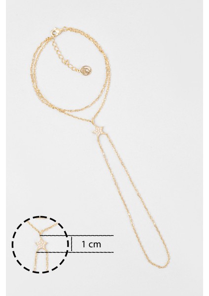 Mistik Yıldız 18 Ayar Sarı Altın Kaplama 21 cm Gümüş Şahmeran modelleri