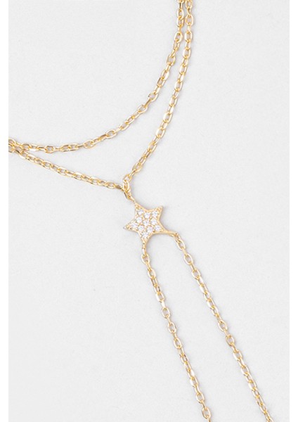 Mistik Yıldız 18 Ayar Sarı Altın Kaplama 21 cm Gümüş Şahmeran indirimleri