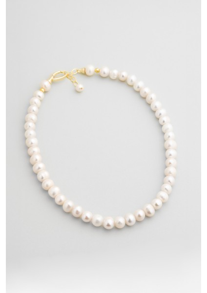 Luna Inci 18 Ayar Sarı Altın Kaplama 45 cm Gümüş Kolye