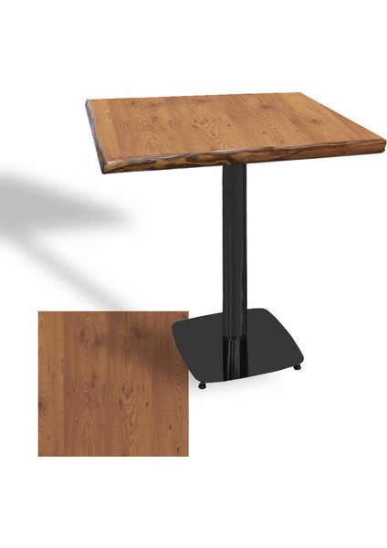 Tokyo Masif Kenar Laminat Kare Masa 70X70 (Esb) - Indiana Wood