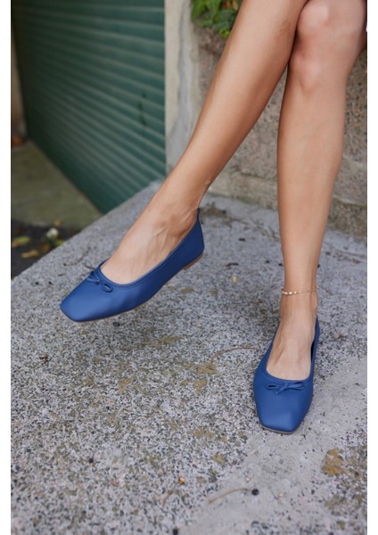 Astra Kadın Kot Mavi Gercek Deri Babet modelleri