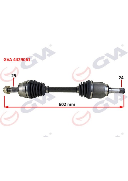 Mtxdpn Komple Aks Sol Milli Aks Lale Li Doblo 1.3 Mjt 10 602MM