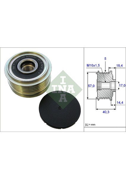 Mtxdpn Alternatör Kasnaği Rulmanli Accent Era-Elantra-Getz-I20-I30-Kia Ceed-Rio 1.4-1.6-1.5 Crdi