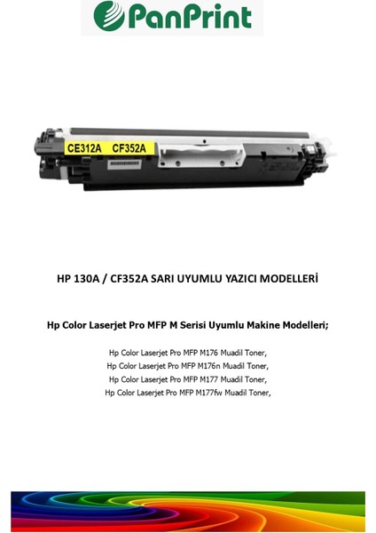 Hp 130A-CF352A Sarı Muadil Toner fiyatları