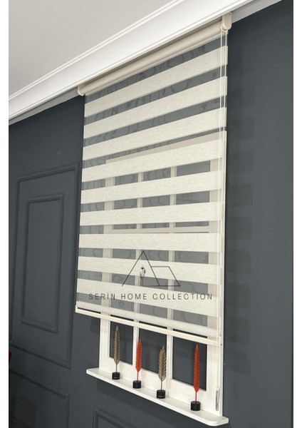 Krem Bambu Zebra Stor Perde (Dayanıklı Alüminyum Kasa) modelleri
