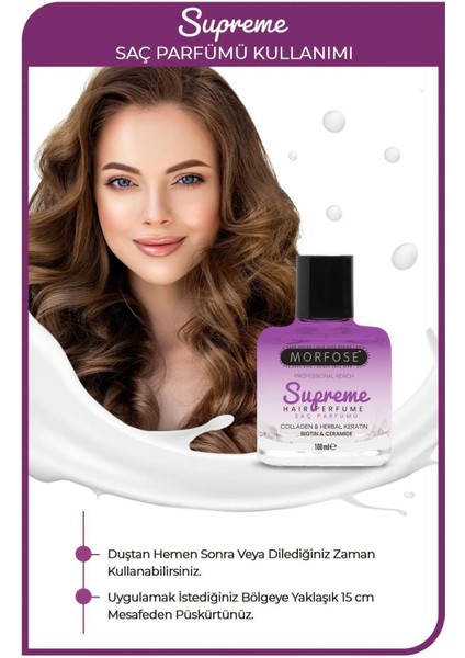 Supreme Saç Parfümü 100 ml - Mat ve Kuru Saçlar Için - Mrfs modelleri