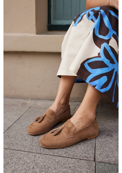 Albares Kadın Bordo Gercek Suet Puskullu Babet fırsatları