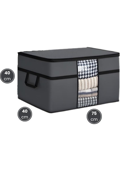 3’lü Yorgan Hurcu Seti, Yastık Yorgan Kıyafet Giysi Çamaşır Çeyizlik Düzenleyici (70X40CM) 3 Adet fiyatları