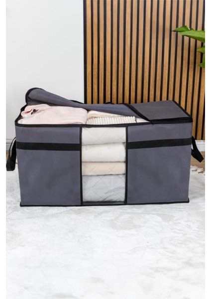 3’lü Yorgan Hurcu Seti, Yastık Yorgan Kıyafet Giysi Çamaşır Çeyizlik Düzenleyici (70X40CM) 3 Adet fırsatları