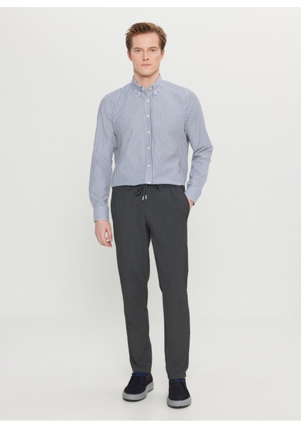 Bağlamalı Bel Normal Paça Jogger Antrasit Erkek Pantolon ACE001261525_ATR