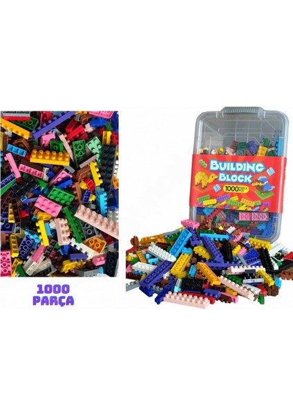 1000 Parça Yapı Inşaat Blokları Kaliteli Kırılmaz Malzeme Yerli Üretim Building Blocks