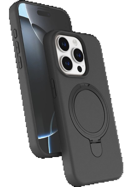 CPT05 Apple iPhone 14 Pro Max Regal Magsafe Standlı Kapak - Titan Gri