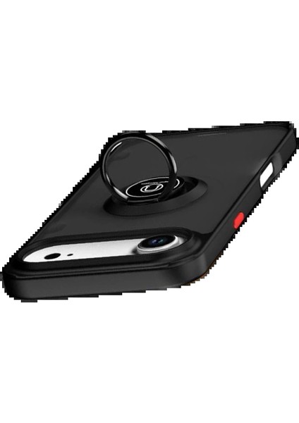 CPT05 Apple iPhone 17 Air Montreal Yüzüklü Silikon Kapak - Siyah fırsatları