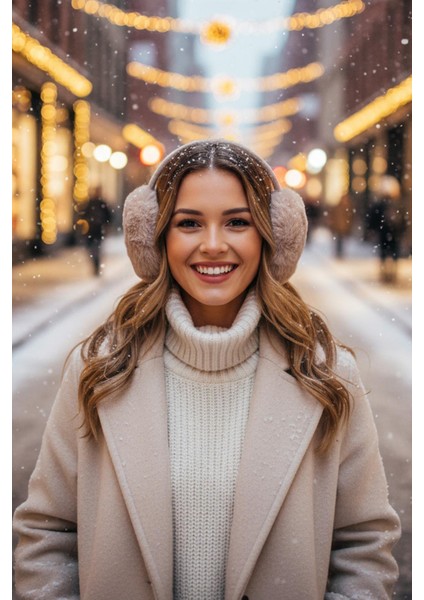 Peluş Katlanabilir Yumuşak Dokulu Kulaklık