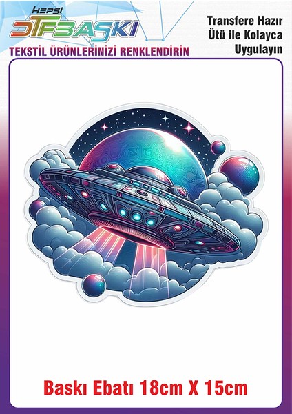 Astranot Uzay Ütü ile Yapışan Kumaş Tekstil Kıyafet Dtf Baskı