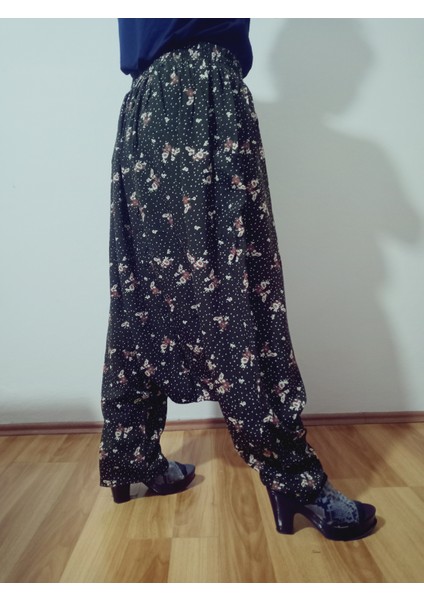 Adana Şalvarı Viskon Basma Kumaş, Otantik Bohem Desenli Cepli Şalvar %100 Pamuk fırsatları