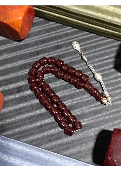 Sıkma Çubuk Kehribar Tesbih Koyu Kahve fiyatları