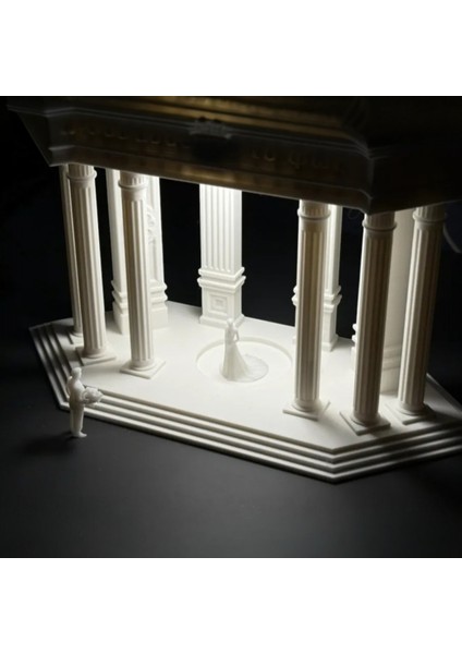 Luminos Klasik Tapınak Masa Lambası - 17 cm 3D Pla LED
