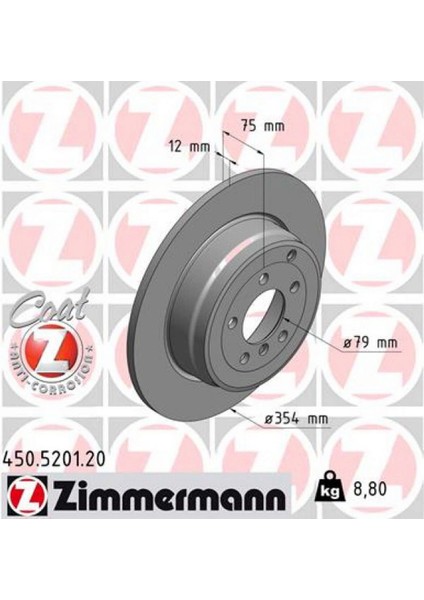 Mtxdpn Fren Diski Arka Range Rover 3 Vogue L322 05 12