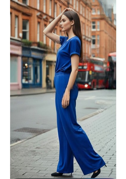 Kadın Fransız Kadife Beli Lastikli Cepli Bol Kesim Eşofman Altı fiyatları