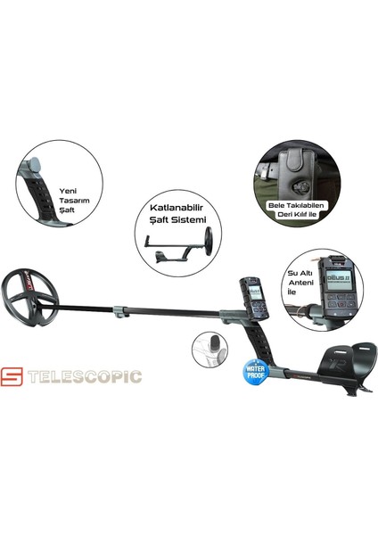 Xp Deus 2 Dedektör (Ana Ünite, Bh-01 Kemik Iletimli Kulaklık ve 22CM Fmf Başlık Ile) Siyah modelleri