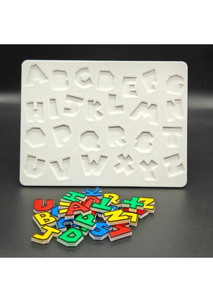 Çocuklar Için 3D Yazıcı Harf Kalıbı Seti (21X16 Cm) - Pla Malzeme fiyatları