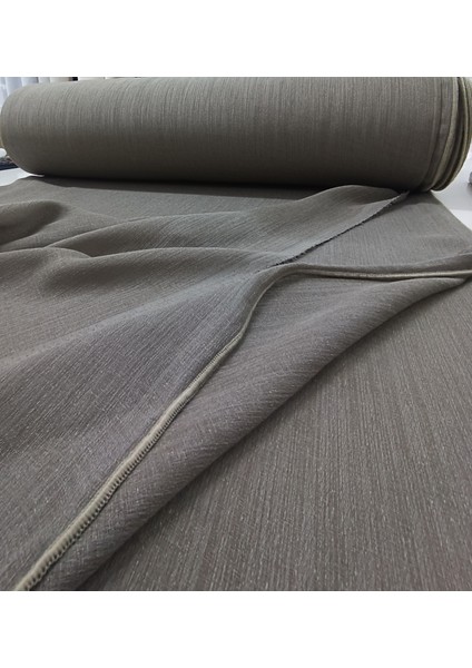 Kalın Dokulu Keten Tül Perde - Açık Kahve - 1x2,5 Pile - KTN636 fiyatları