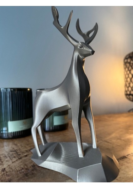 Doğal Temalı Geyik Heykeli - 3D Baskı 20 cm fırsatları
