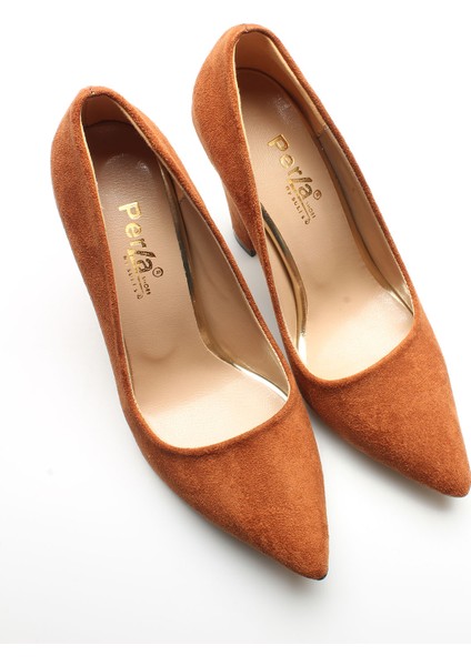 Idil K Taba Süet Kadın Topuklu