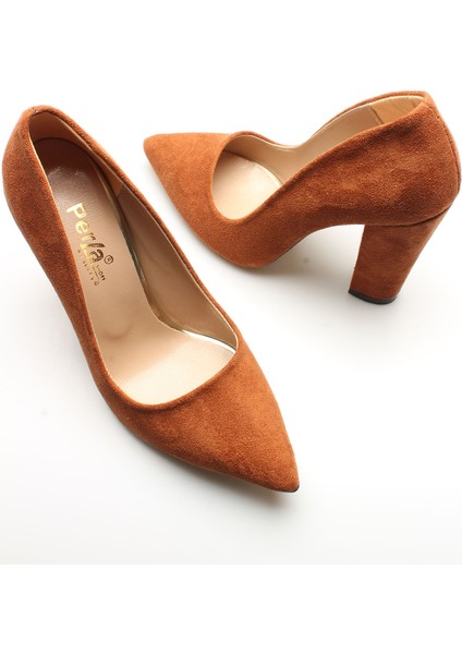 Idil K Taba Süet Kadın Topuklu modelleri