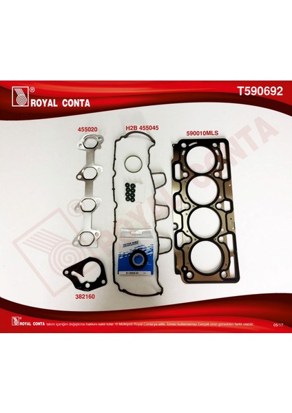 Mtxdpn Üst Takim Conta Reinz Ke Sub.l Mgn Iii-Fluence-Clio Iii-Kng-Scenic Iii-Duster-Logan-Sandero 1.5dci