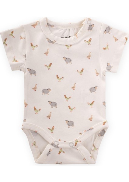 Zıbın 0-3 Yaş Hayvan Baskılı