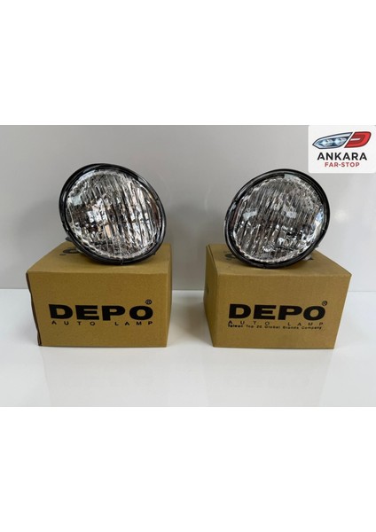 Toyota Corolla 1999 - 2000 Sinyal Lambası Ön Sağ - Sol Takım (Yuvarlak Farlı Model) (Depo Marka)