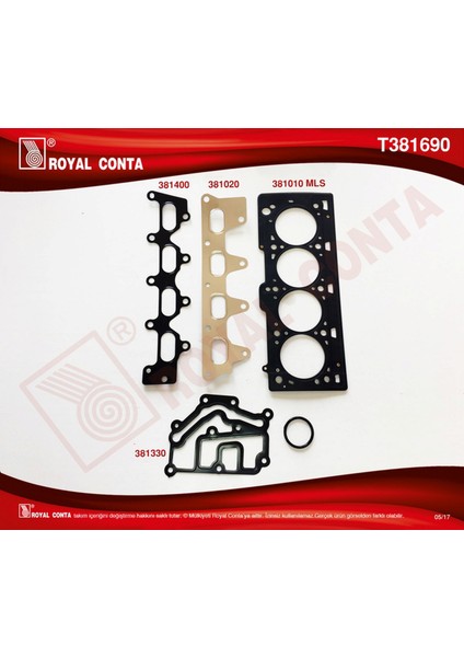 Mtxdpn Üst Takim Conta Lgn-Clio 1.4-1.6 16 V K4J-K4M