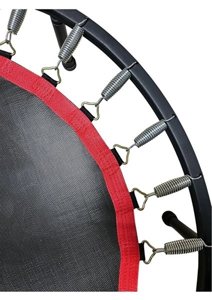 102CM Katlanabilir Trambolin – Taşınabilir Egzersiz Kırmızı Trambolini