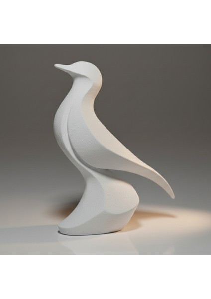 Volantis Minimalist Kuş Heykeli 10 cm - Modern 3D Baskı Dekoratif Biblo fiyatları