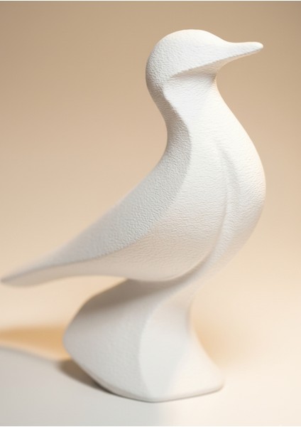 Volantis Minimalist Kuş Heykeli 10 cm - Modern 3D Baskı Dekoratif Biblo modelleri