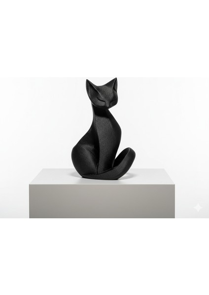 Zarif Kedi - Minimalist Heykel - 11 cm - 3D Baskı fiyatları