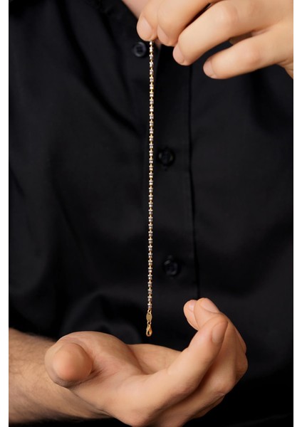 14 Ayar Altın Albert Erkek Bileklik indirimleri