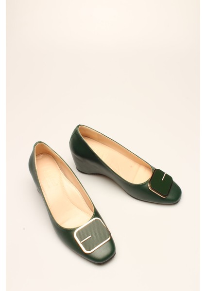 Idil Yeşil Cilt Tokalı Kadın Topuklu fiyatları