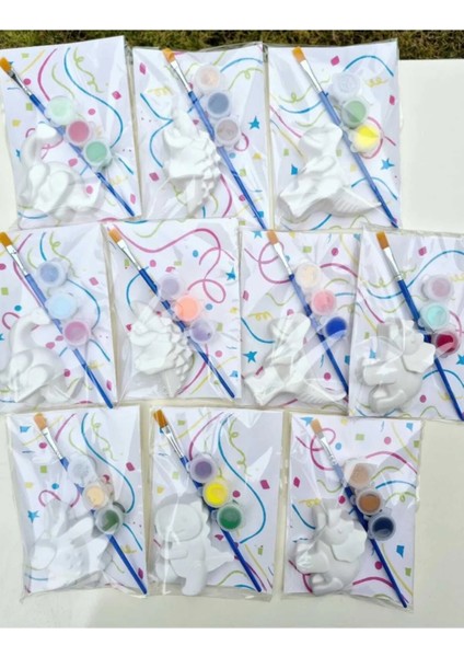 15 Adet /dinozorlar Set/boyayın Seti,kendin Yap,dıy,doğum Günü Hediyesi, Tatil Hediyesi