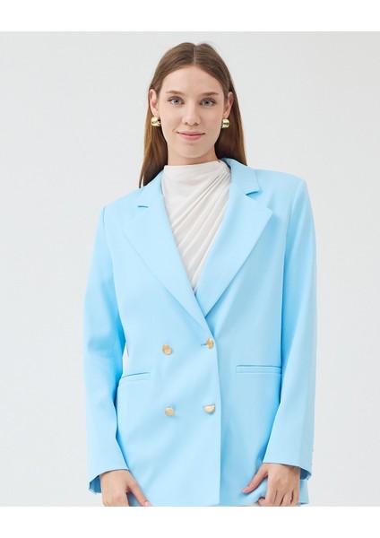 Kadın Kruvaze Kapamalı Reglan Kollu Fletolu Cep Detaylı Ceket fiyatları